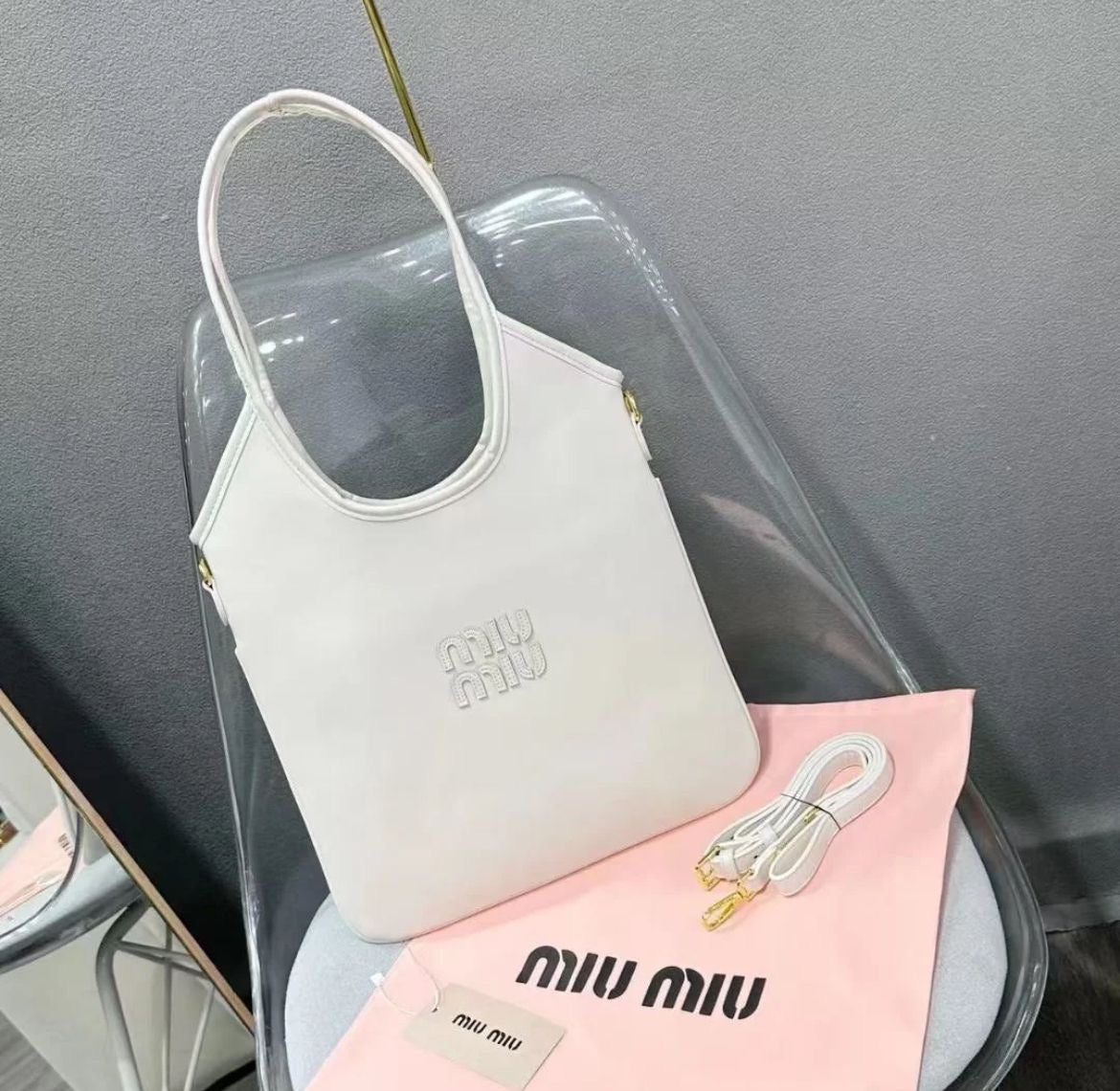 Miu Miu IVY leather White