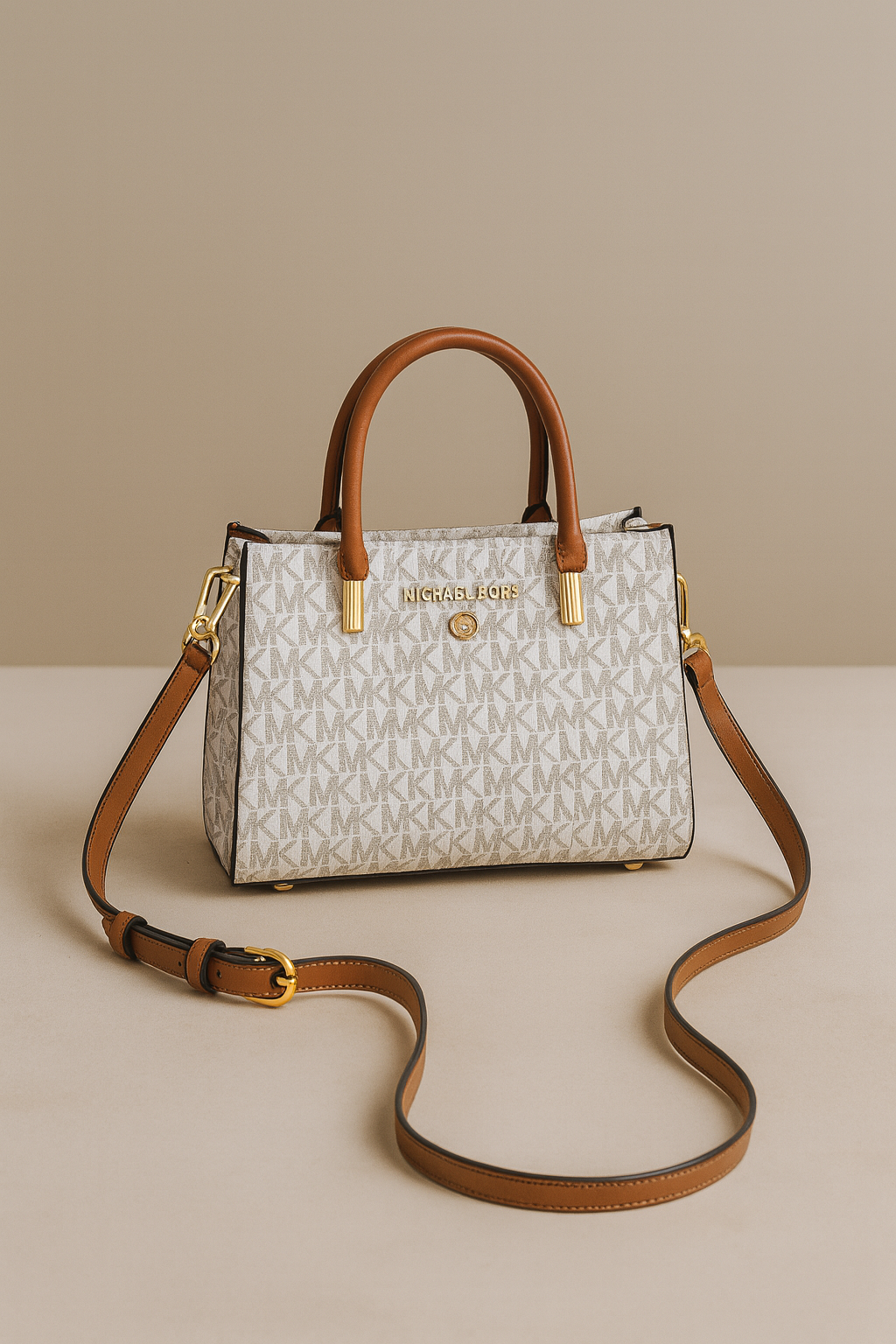 Michael Kors Ladies Bag White/Brown