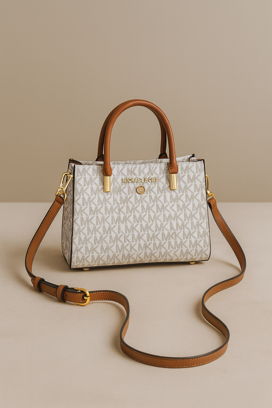 Michael Kors Ladies Bag White/Brown