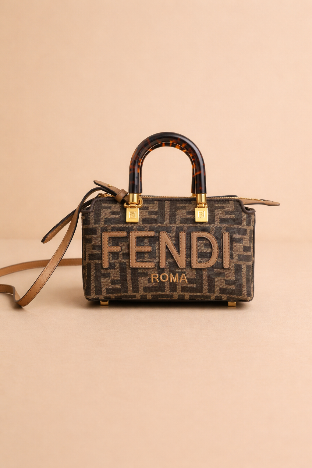 Fendi By The Way Mini Top Handle Bag Brown/Black