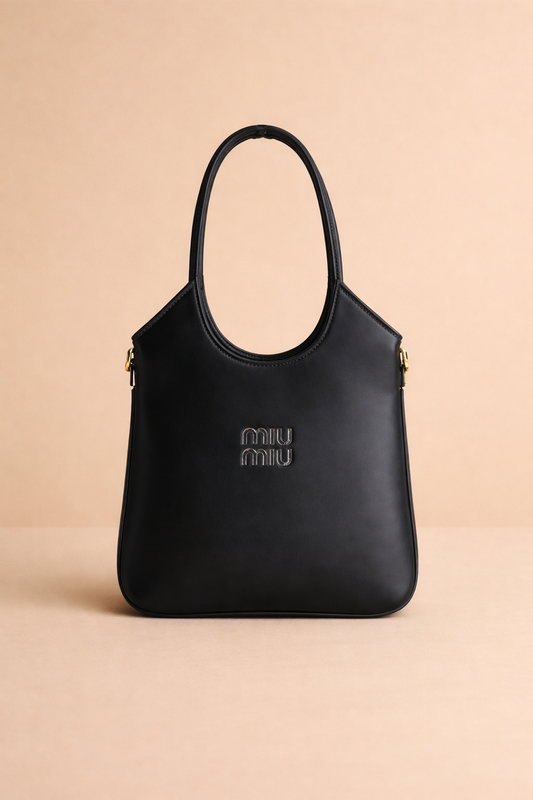 Miu Miu IVY Leather Bag Black
