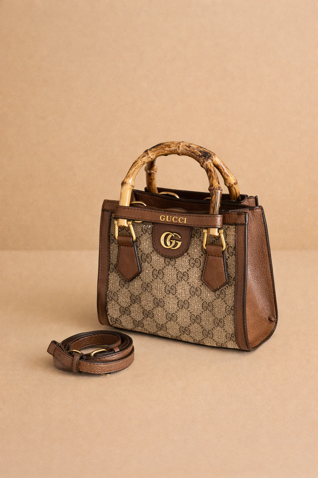 Gucci Diana Mini Crystal Tote Bag