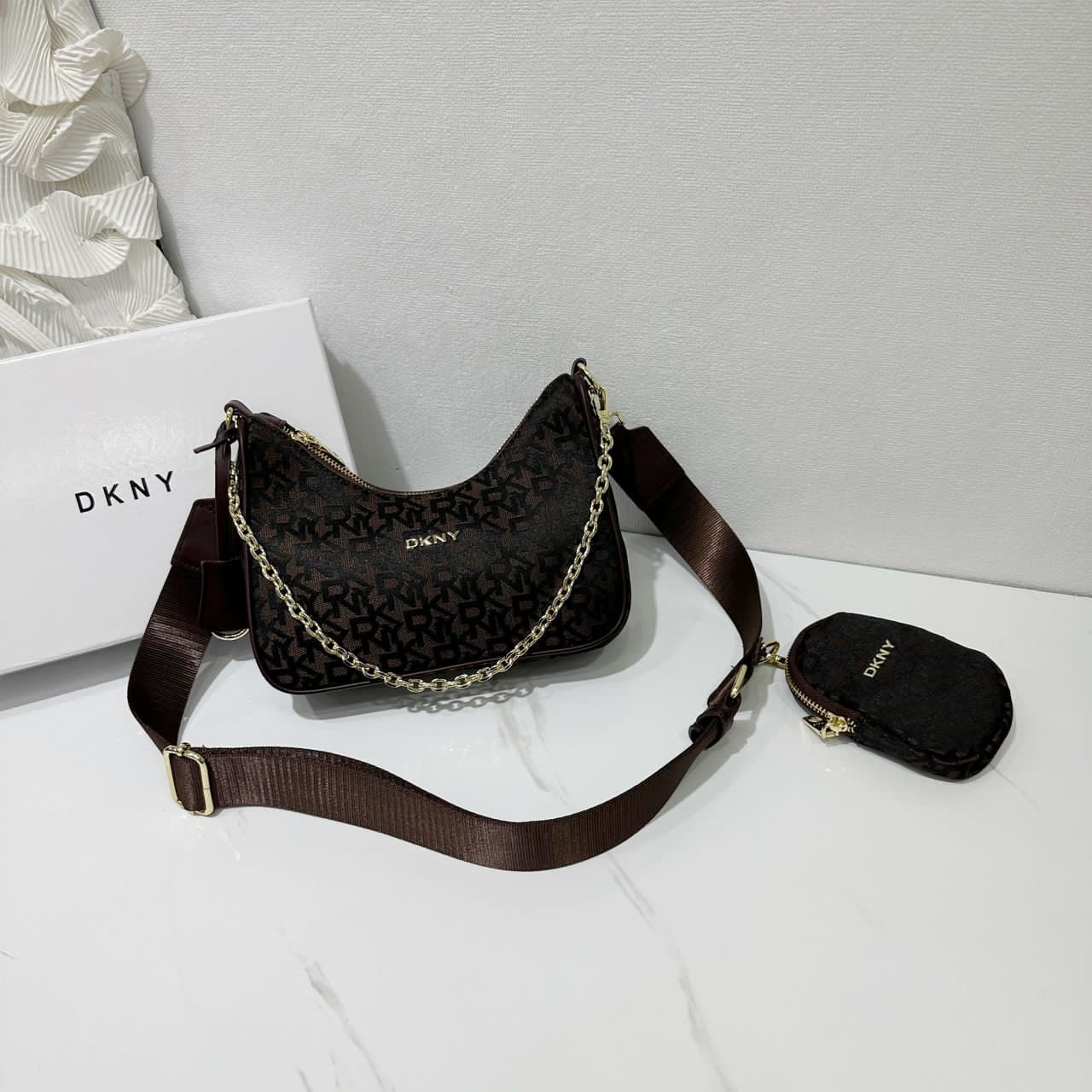 DKNY Brown/Black Women’s Handbag