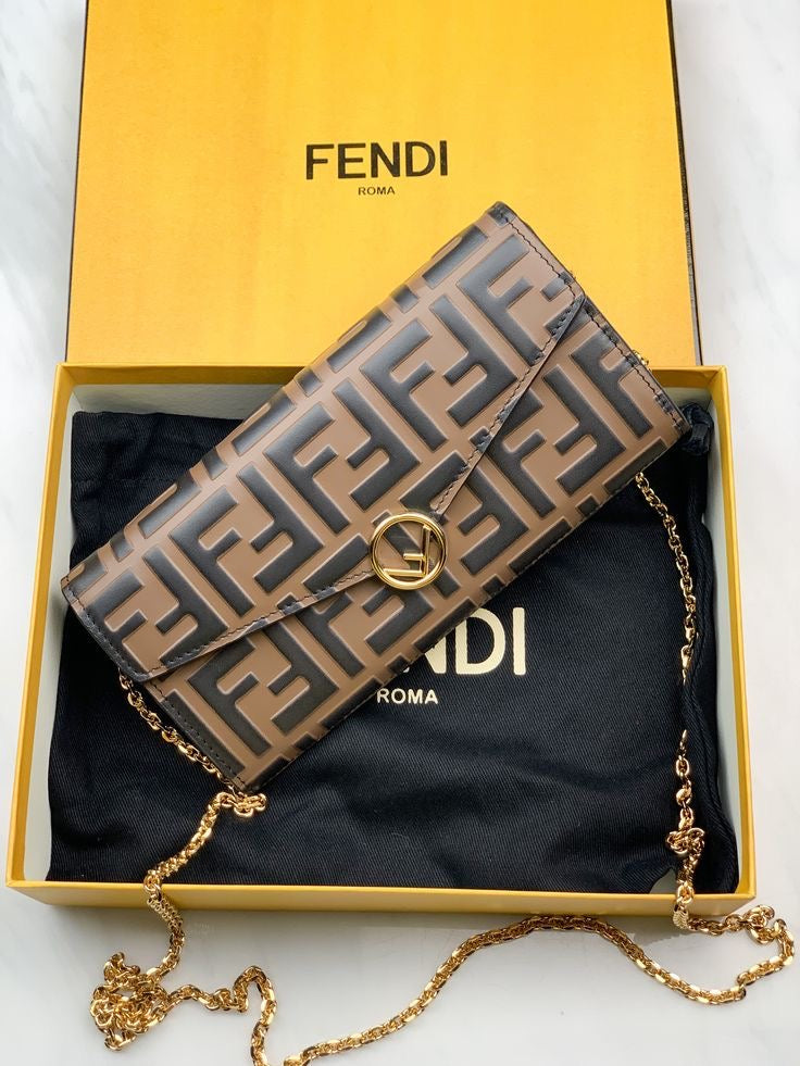 Fendi Ladies Purse Brown/Black