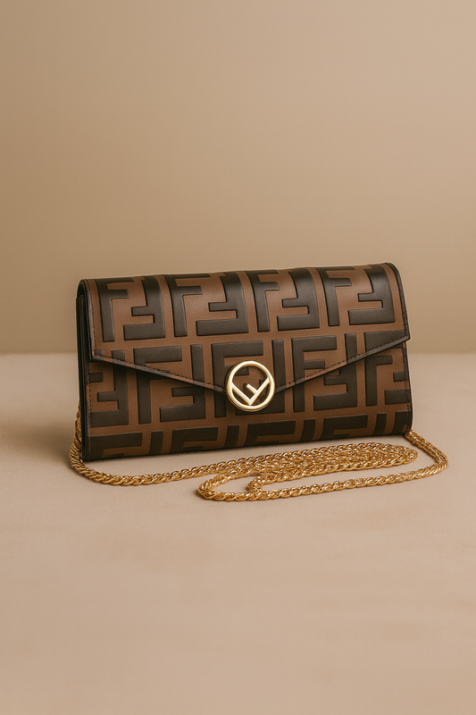 Fendi Ladies Purse Brown/Black