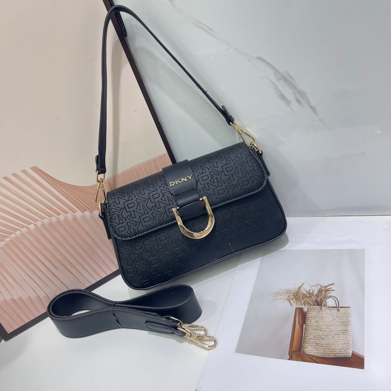 DKNY Black Leather Women’s Handbag
