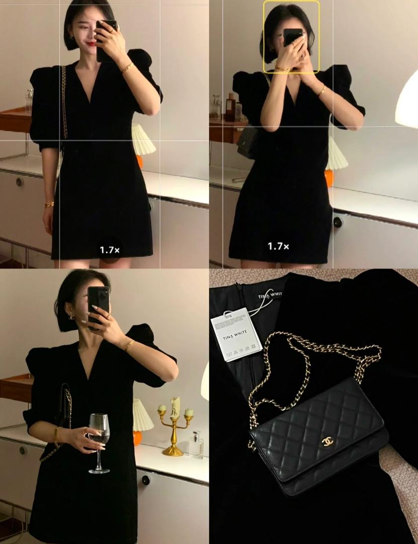 CHANEL Black Ladies Purse