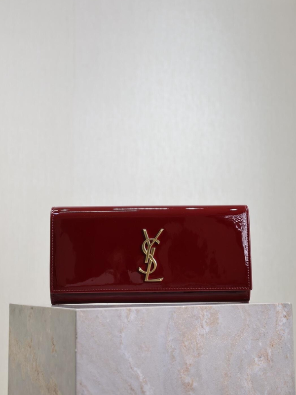 Yes Saint Laurent Red Burgundy Ladies Purse