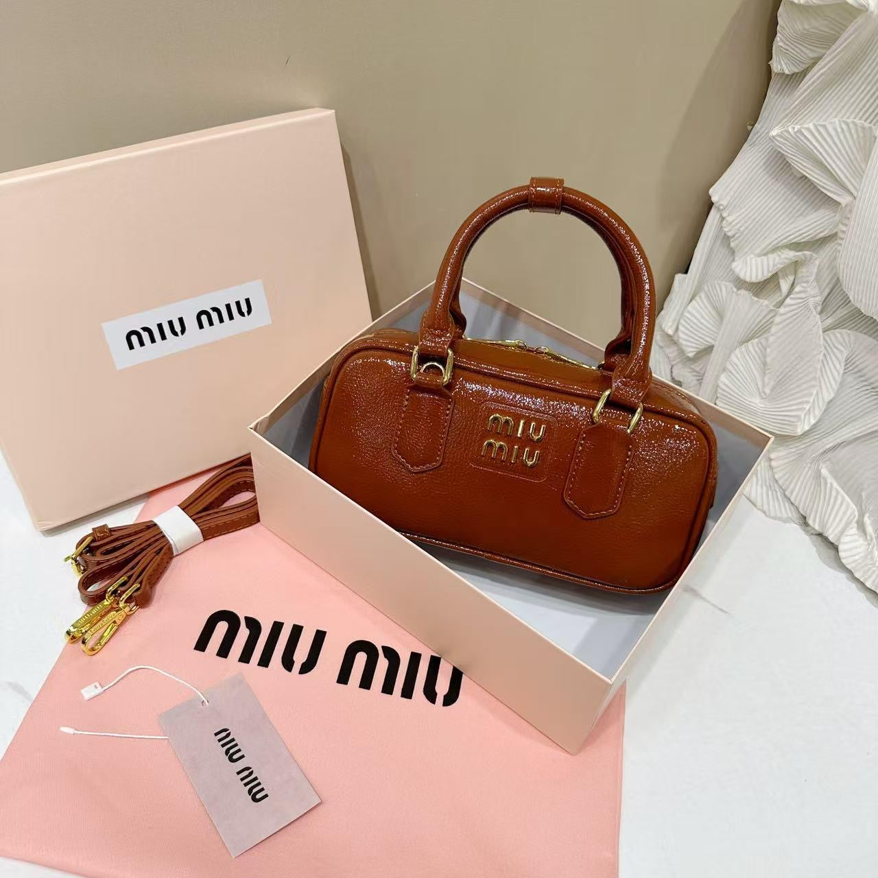 Miu miu ladies bag brown