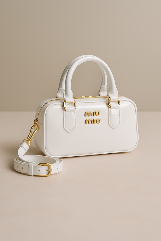Miu miu ladies bag white