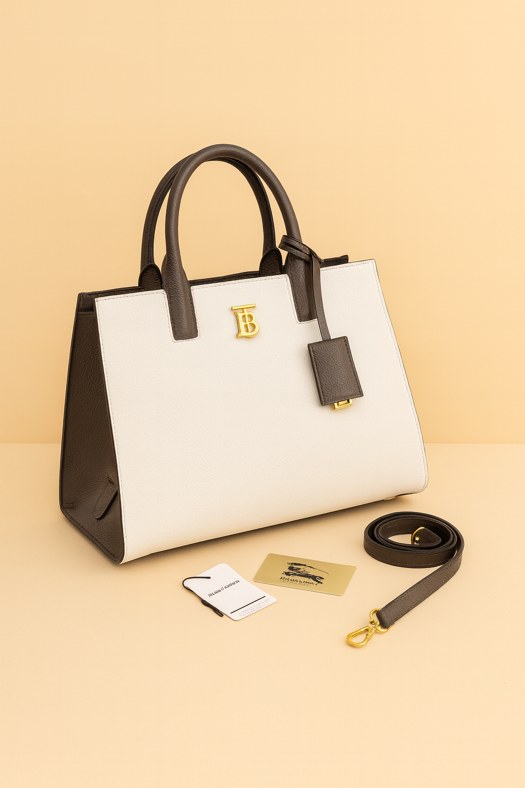 Burberry Frances Women’s Mini Leather Bag (White)