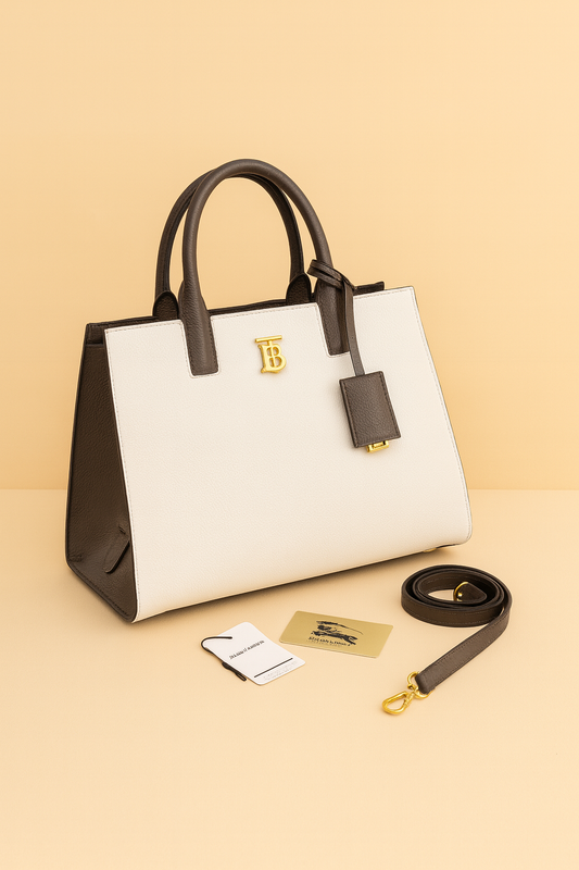 Burberry Frances Women’s Mini Leather Bag (White)