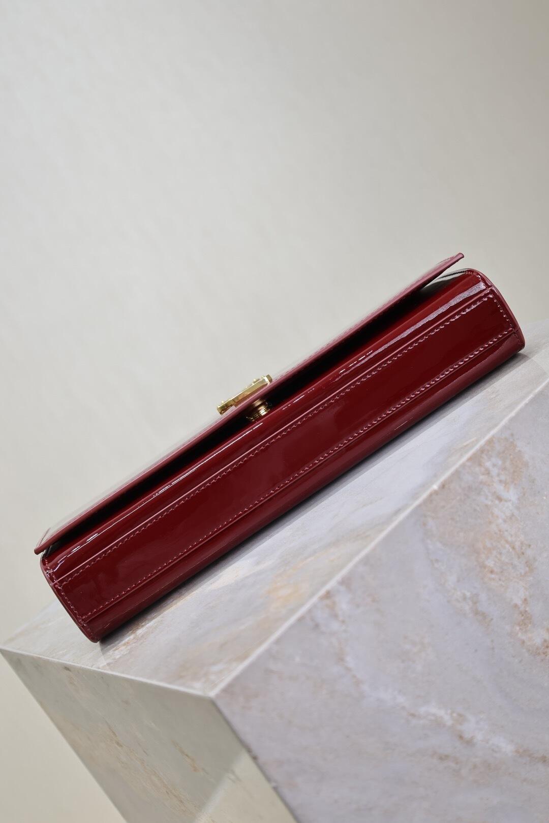 Yes Saint Laurent Red Burgundy Ladies Purse