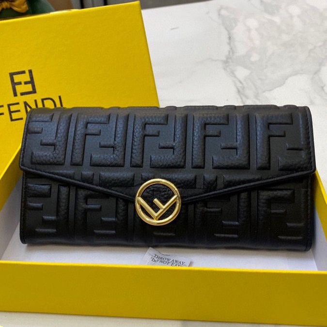 Fendi Ladies Purse Black Leather