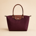 Longchamp Le Pliage medium shoulder tote bag in burgundy