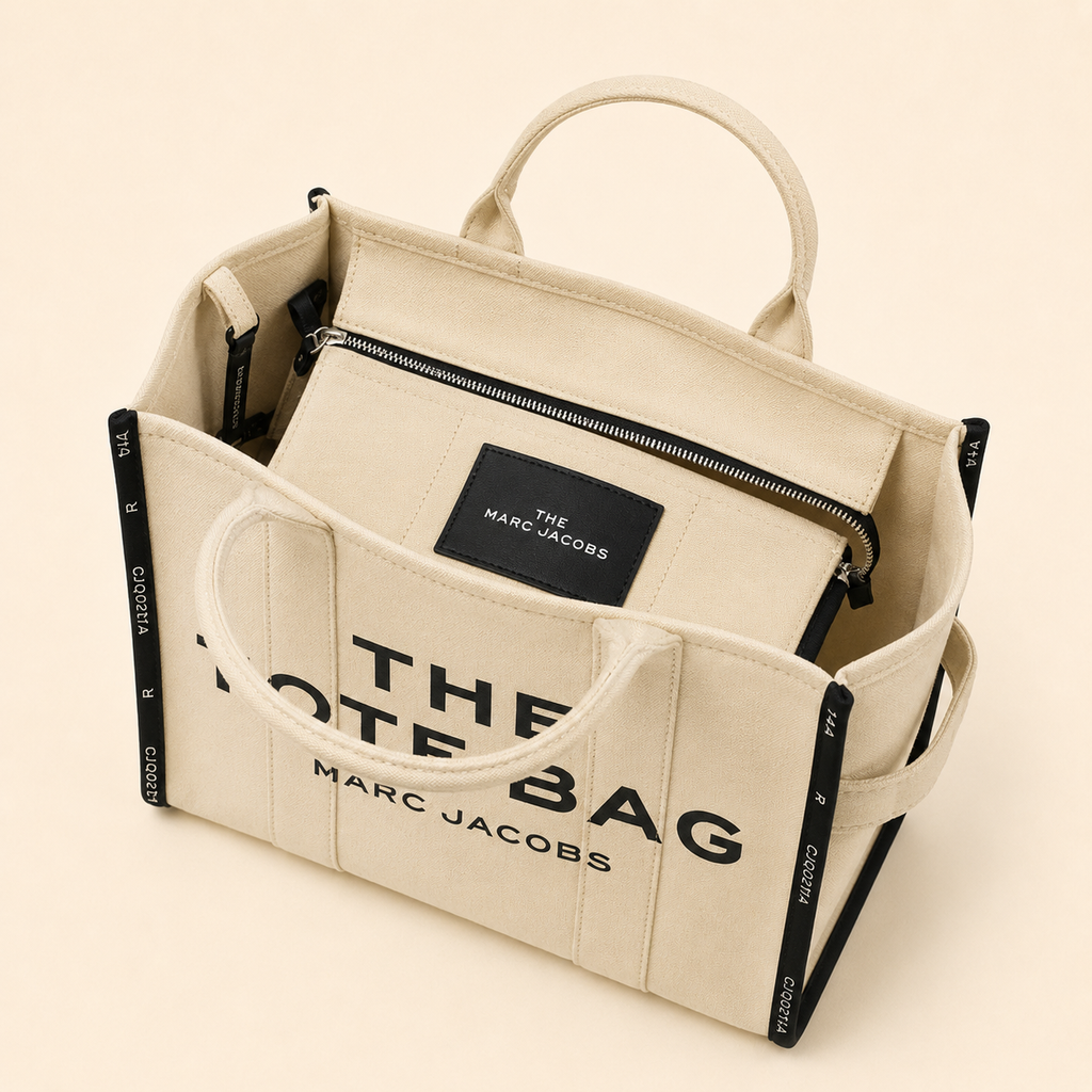 Marc Jacobs The Canvas Large Tote Bag interior detail